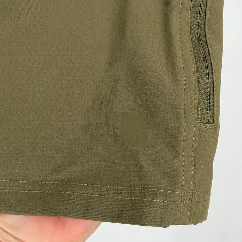 The North Face Olive Green Rolling Sun Flash Dry Packable Hiking Shorts Size 40
